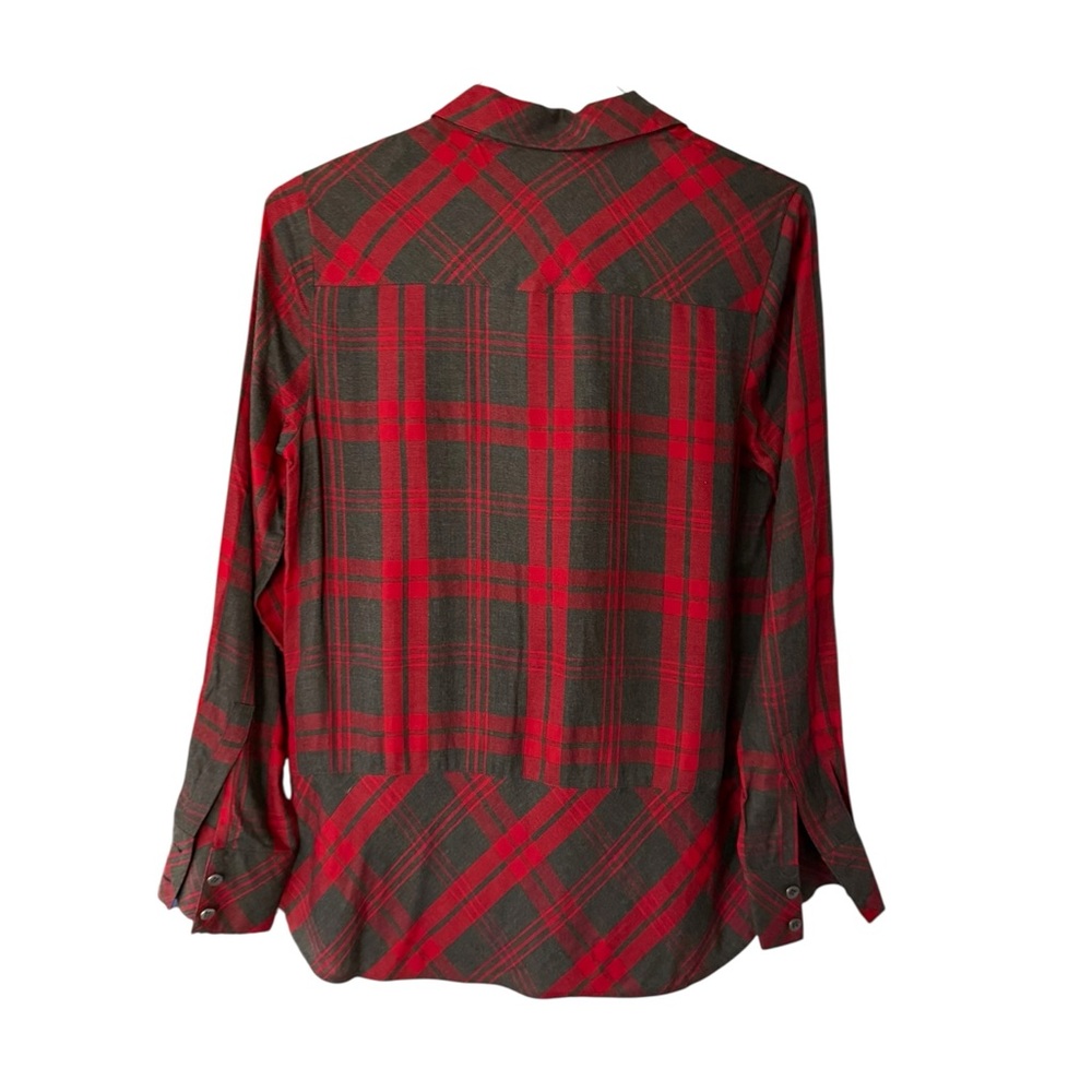 CAbi Cunningham Plaid Pullover Button Down Shirt … - image 13